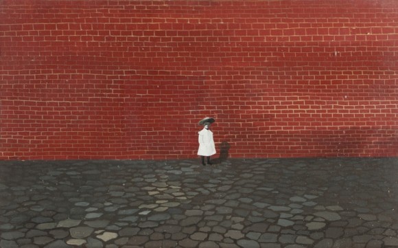 Young Girl in Front of a Wall, oil on canvas, 1955, Flóris Rómer Museum of Art and History, Vasilescu Collection, Győr