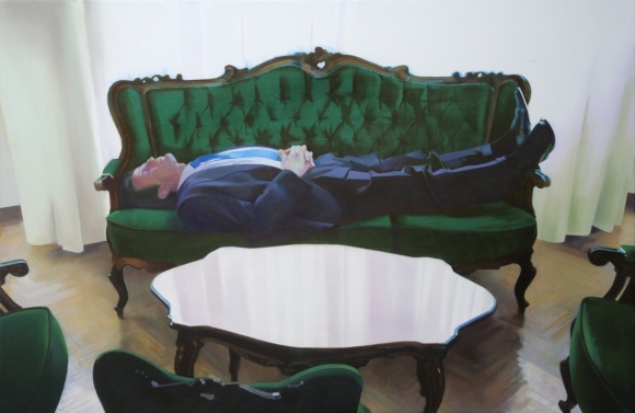 Birkás Ákos_Fehér négyzet, 2009, olaj, vászon, 160x240 cm, Fotó_Tihanyi-Bakos Fotó Stúdió(1)